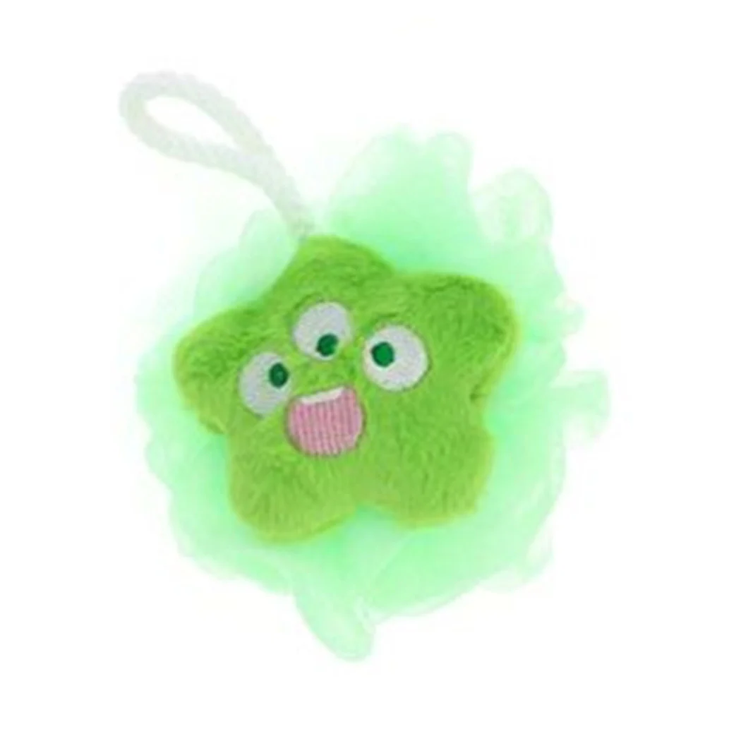 Baño de ducha de esponja de esponja Cuerpo de cuerpo exfoliante con estrella faccie 10781