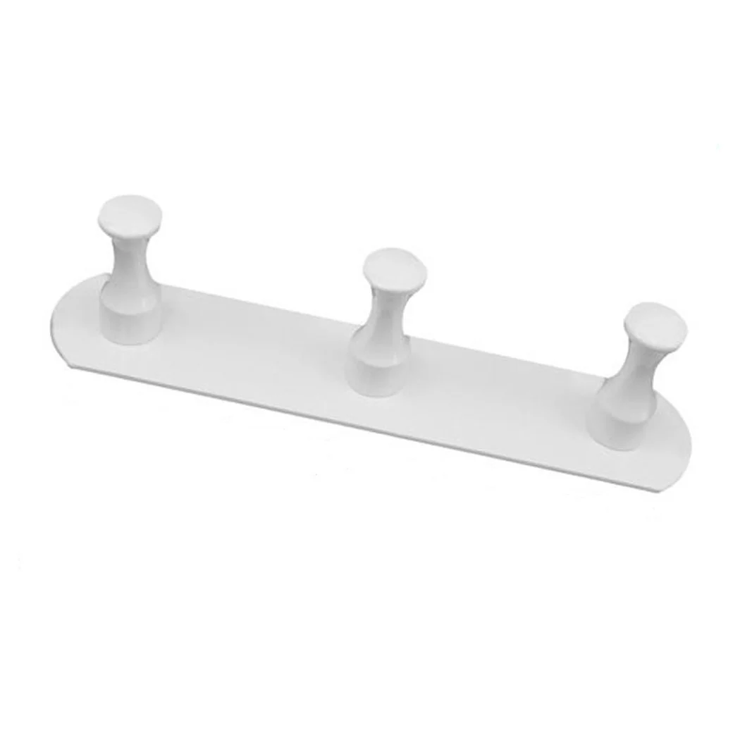 Percha con 3 ganchos blancos para baño de baño Casa de cocina 59757
