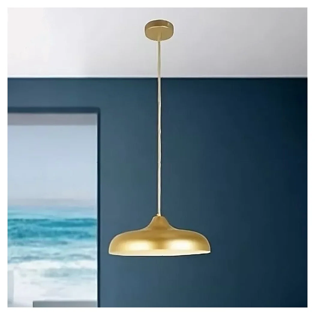 Diseño moderno Colgante Araña E27 Pantalla de hierro Blanco Dorado 33337