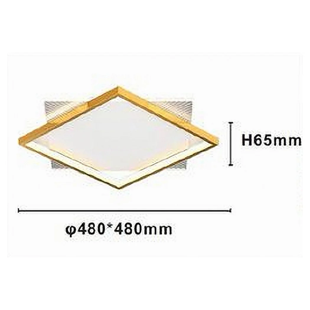 Luz de techo LED 30 vatios cuadrados de oro claro de lámparas de lámpara de araña 71040