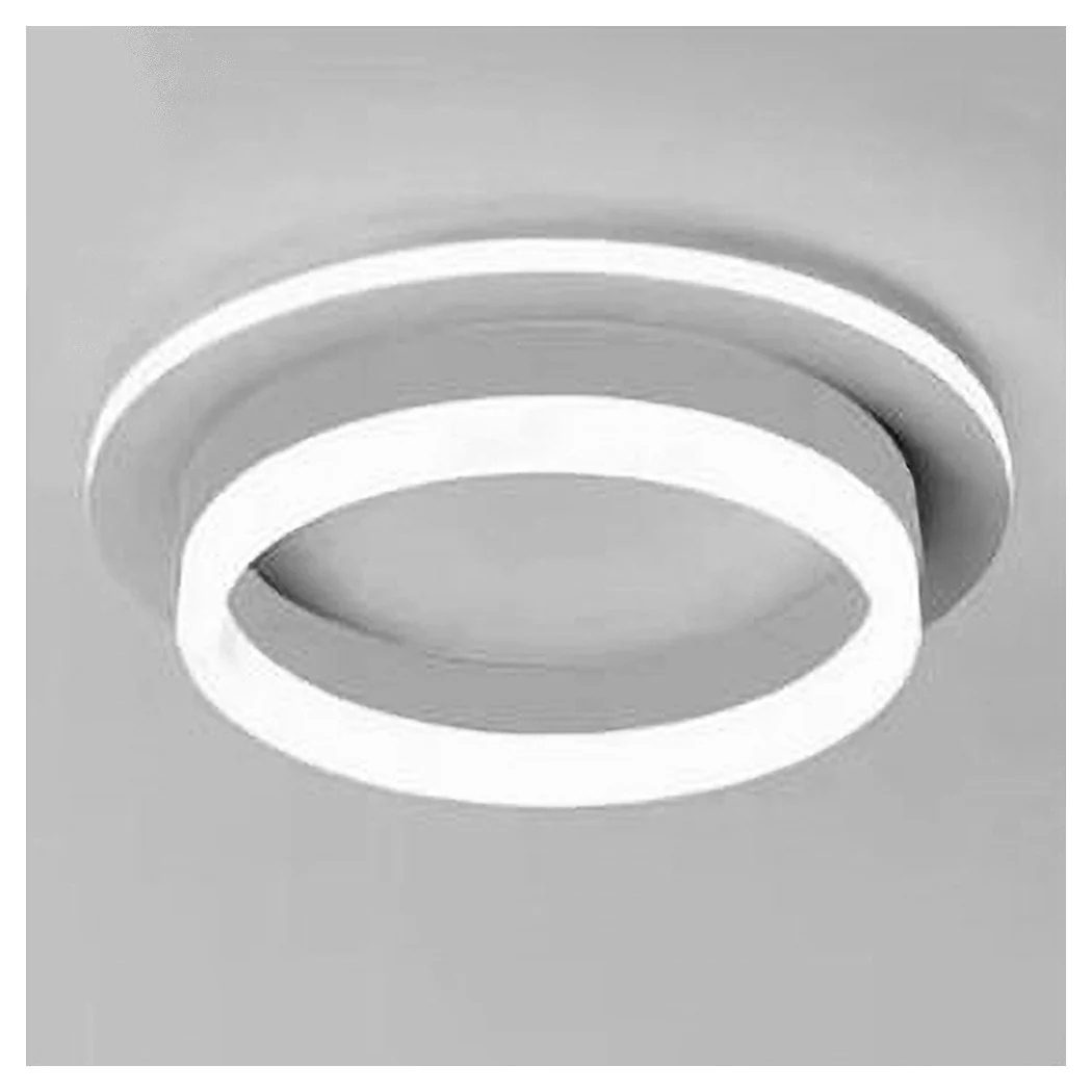 Luz de techo LED 27W Círculo redondo blanco Lámpara de techo de araña moderna 50490