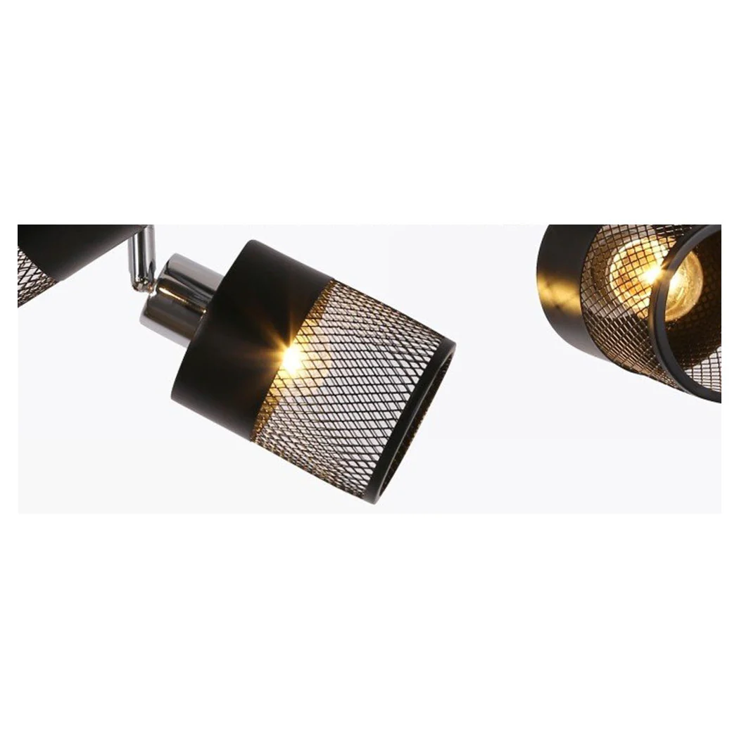 Lámpara de luz de techo de techo con 5 lámparas E27 Lámparas en Metal 00280