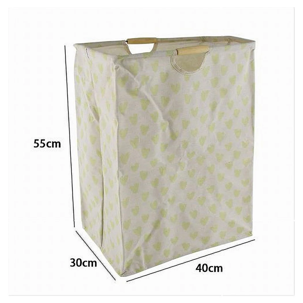 Cesta de la puerta Ropa de cama Amarillo Corazones Contenedor Paños sucios Resellable 10620