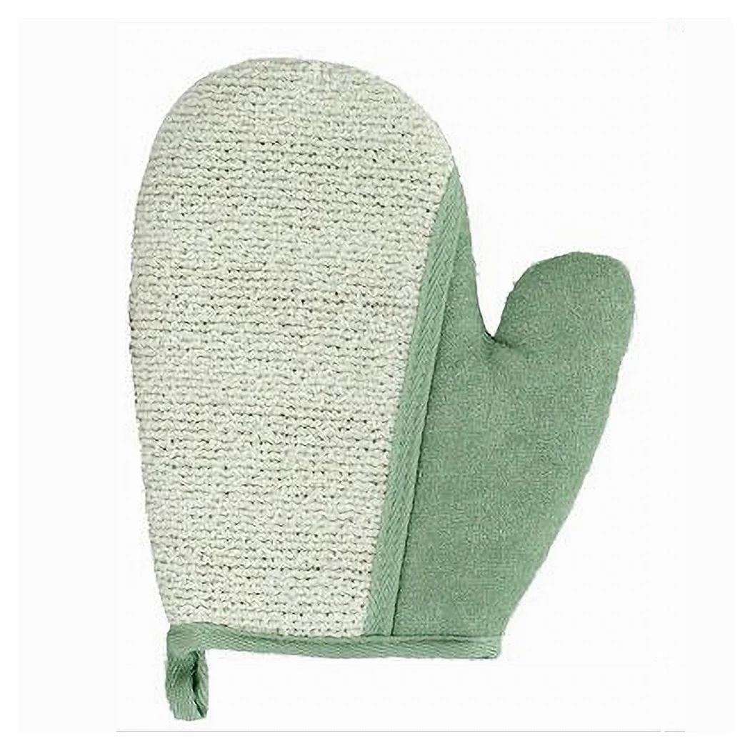 Guante de ducha Exfoliating Baño para limpiar cuerpo cuerpo cuerpo 21 cm verde 79662