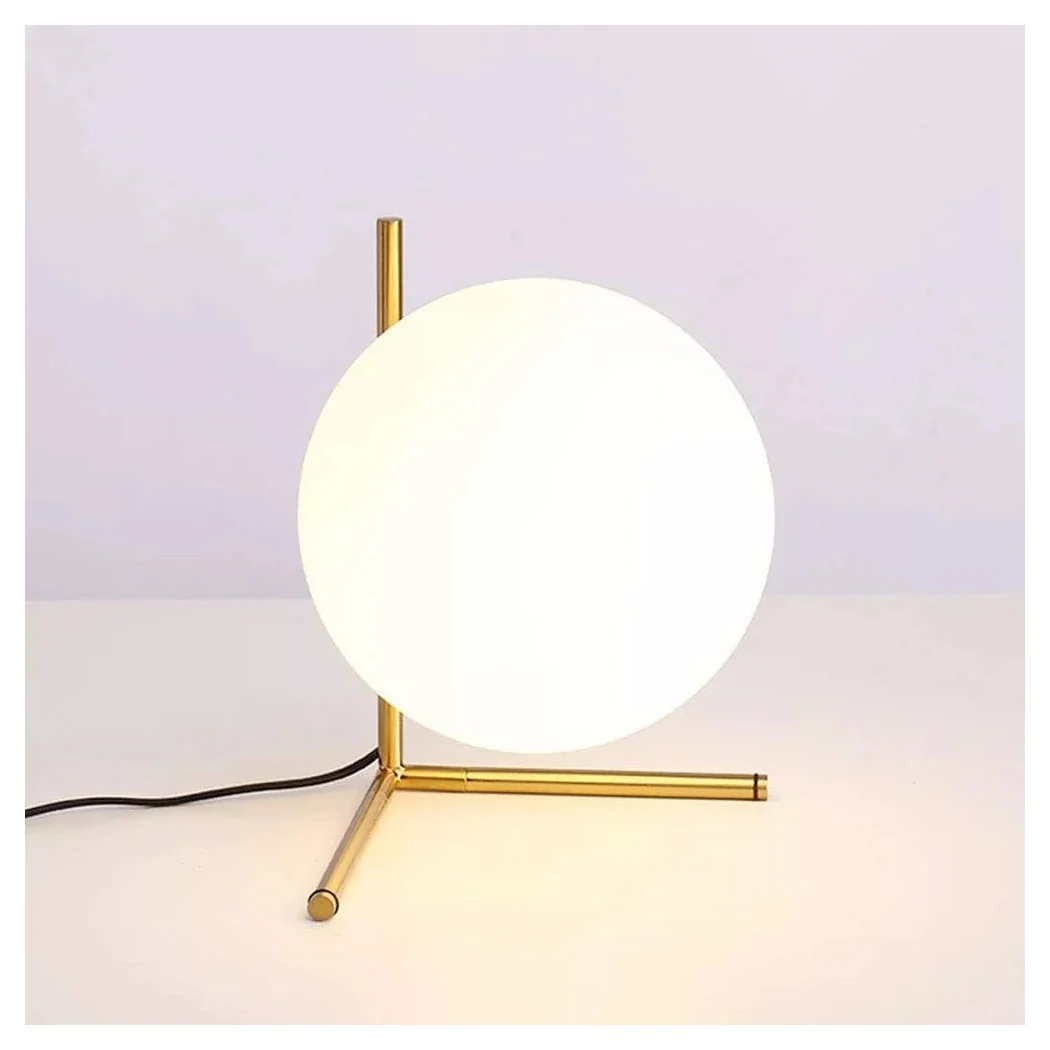 Lámpara de mesa Rama de escritorio con esfera de vidrio Luz E27 Gold 33870