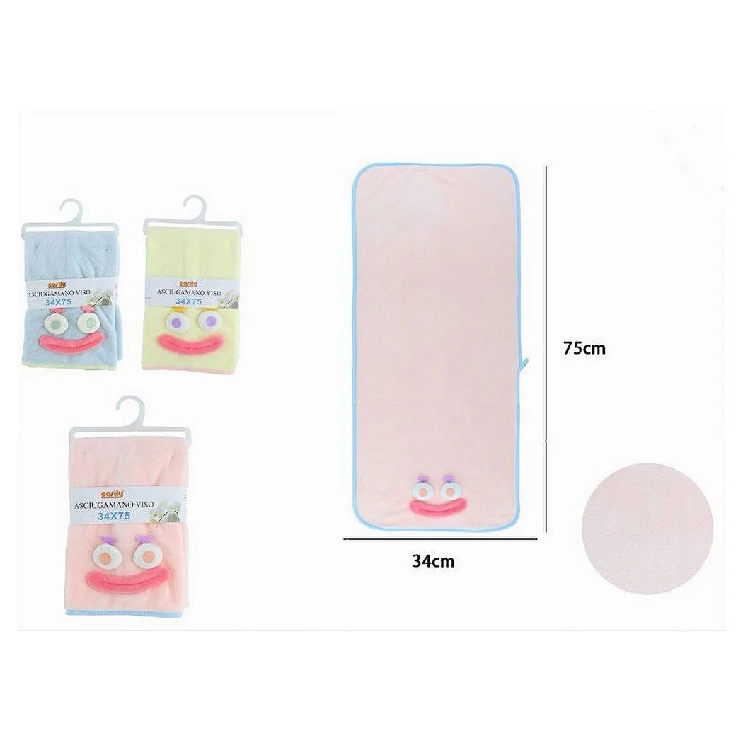 Toalla de cara de 34x75cm de tela suave con baño de invitados 2 colores 10737