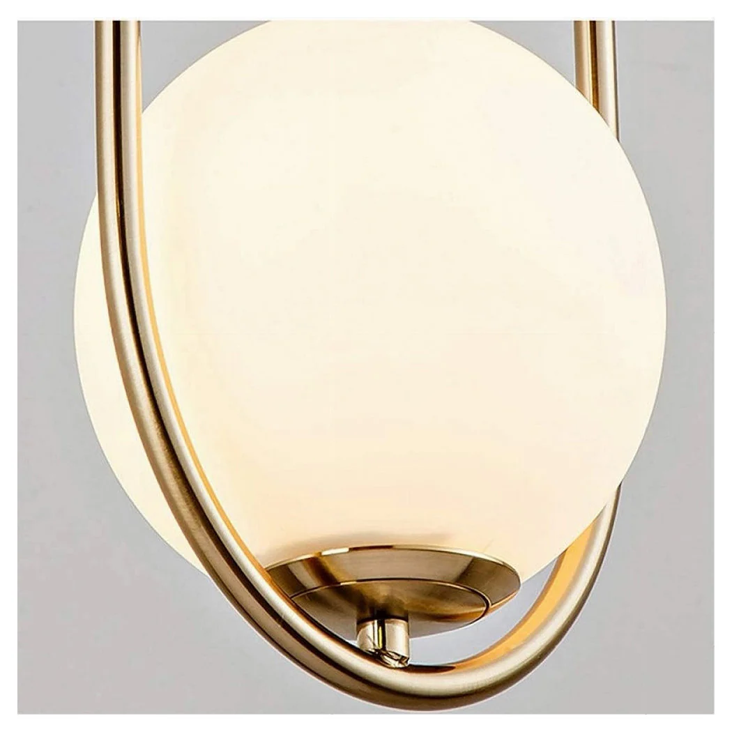 Lámpara de suspensión de oro ovalada con bola de vidrio E27 Minimal Minimal 32835