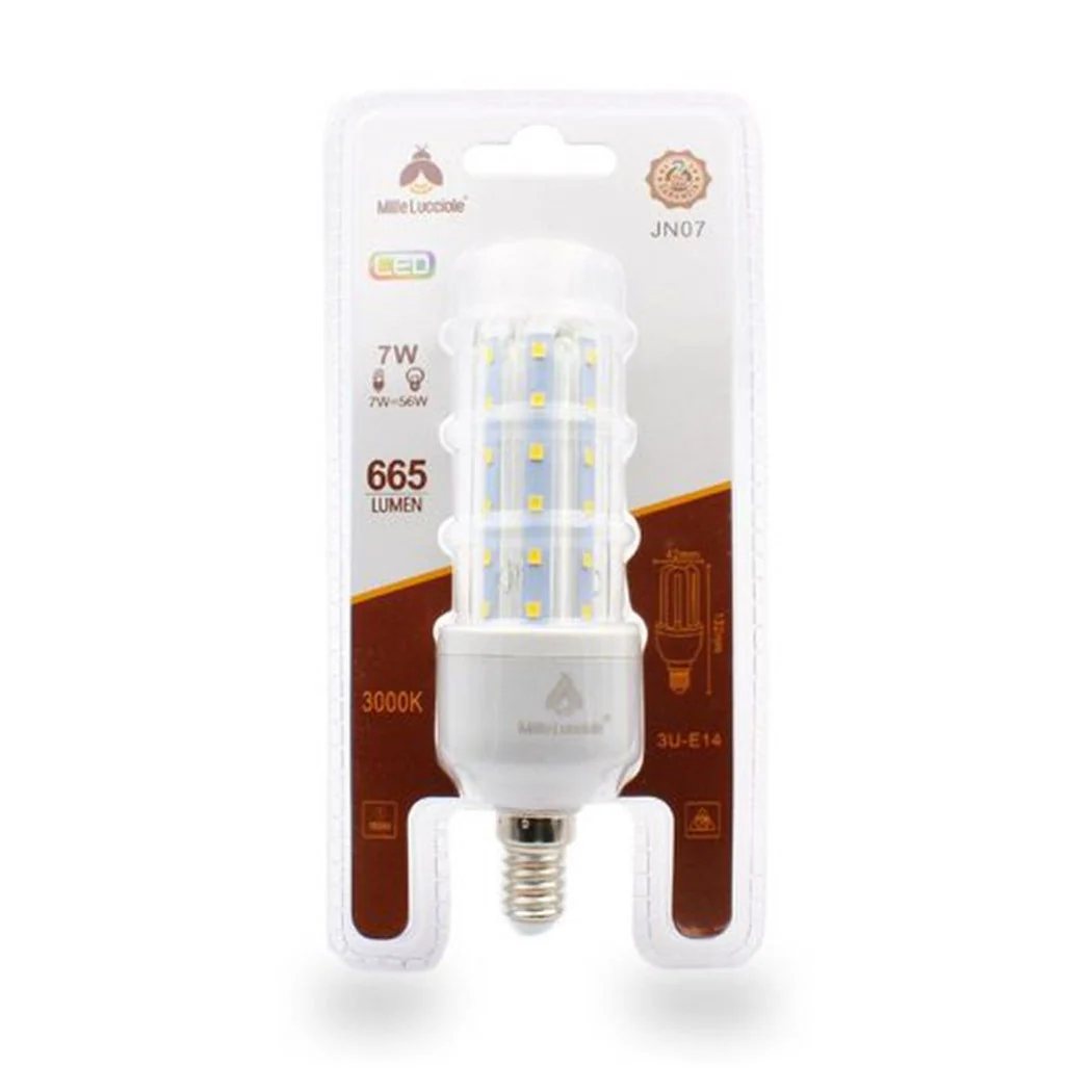 Bombilla LED E14 7W 3U JN07 Luz tubular Luz lineal Luz 3000K 665LM 87156