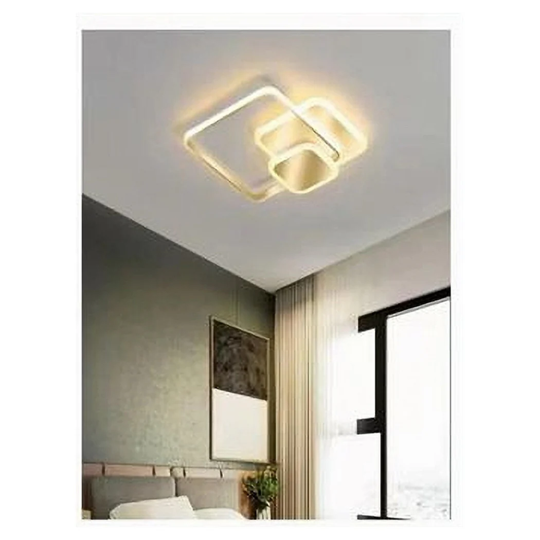 LED frío LED cuadrado 50 W Lámpara de techo de oro moderno 50088