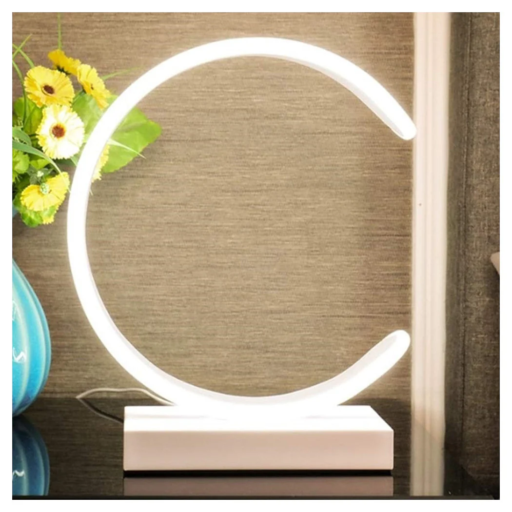 12W LED Lámpara de mesa Diseño Curve Tela Táctil Tela de noche Mesa de noche IP20 32736