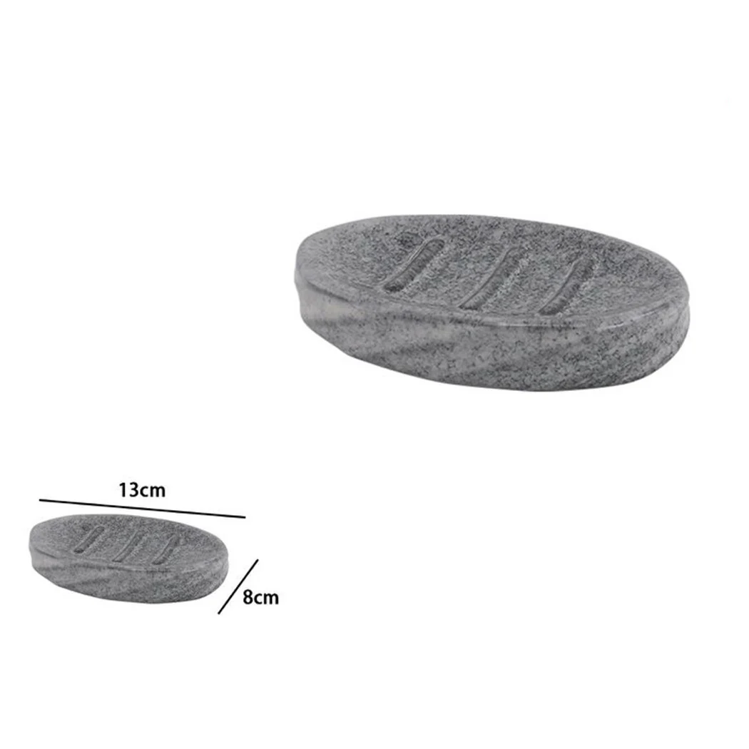 Soap saucer soap ceramic clamstone oval marble effect bathroom 87796