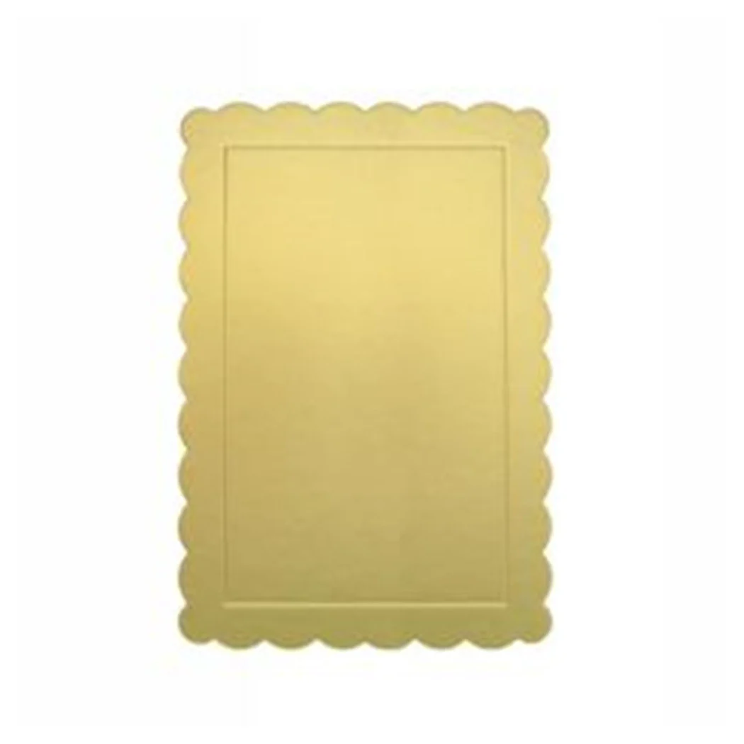 Base para pastel rectangular Golden Virtortorta 40x50 cm con borde 31158