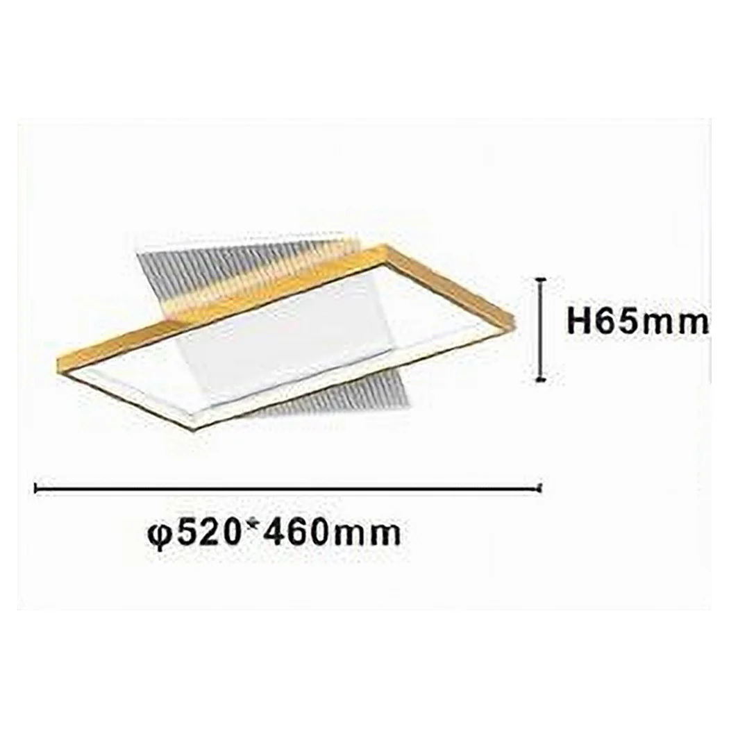 Luz de techo LED 32W Lámpara de techo de oro rectangular de 32W Luz natural 71057