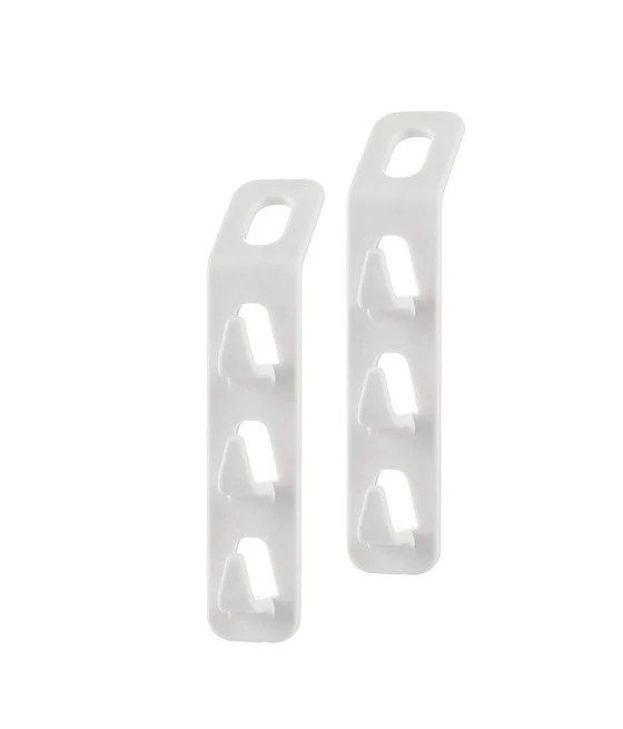 Percha con 3 ganchos Perchas Toalla Baño Rack Hogar Cocina Blanca 59742