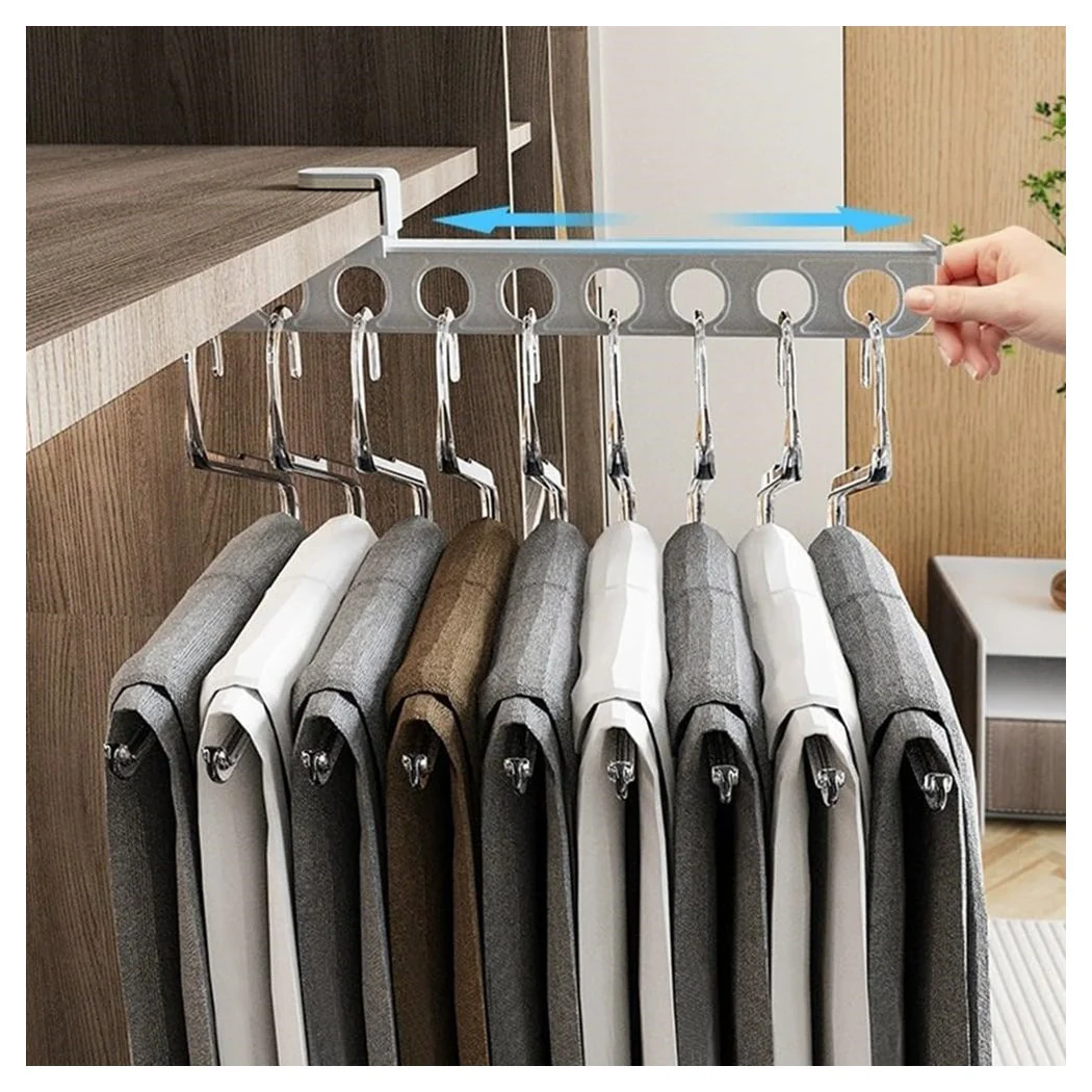 Percha de gancho de percha Pantalones Pantalones Bufandas Organizador Resistente