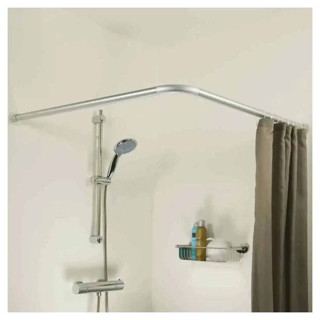 Esquina de la cortina de la ducha universal de la esquina con subastas 90x90 cm de plata 79520