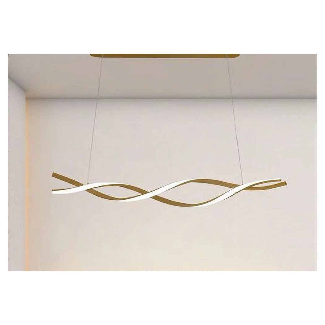 48W LED LED araña Oro ondulado espiral vórtice luz trenzada 4000k 32507