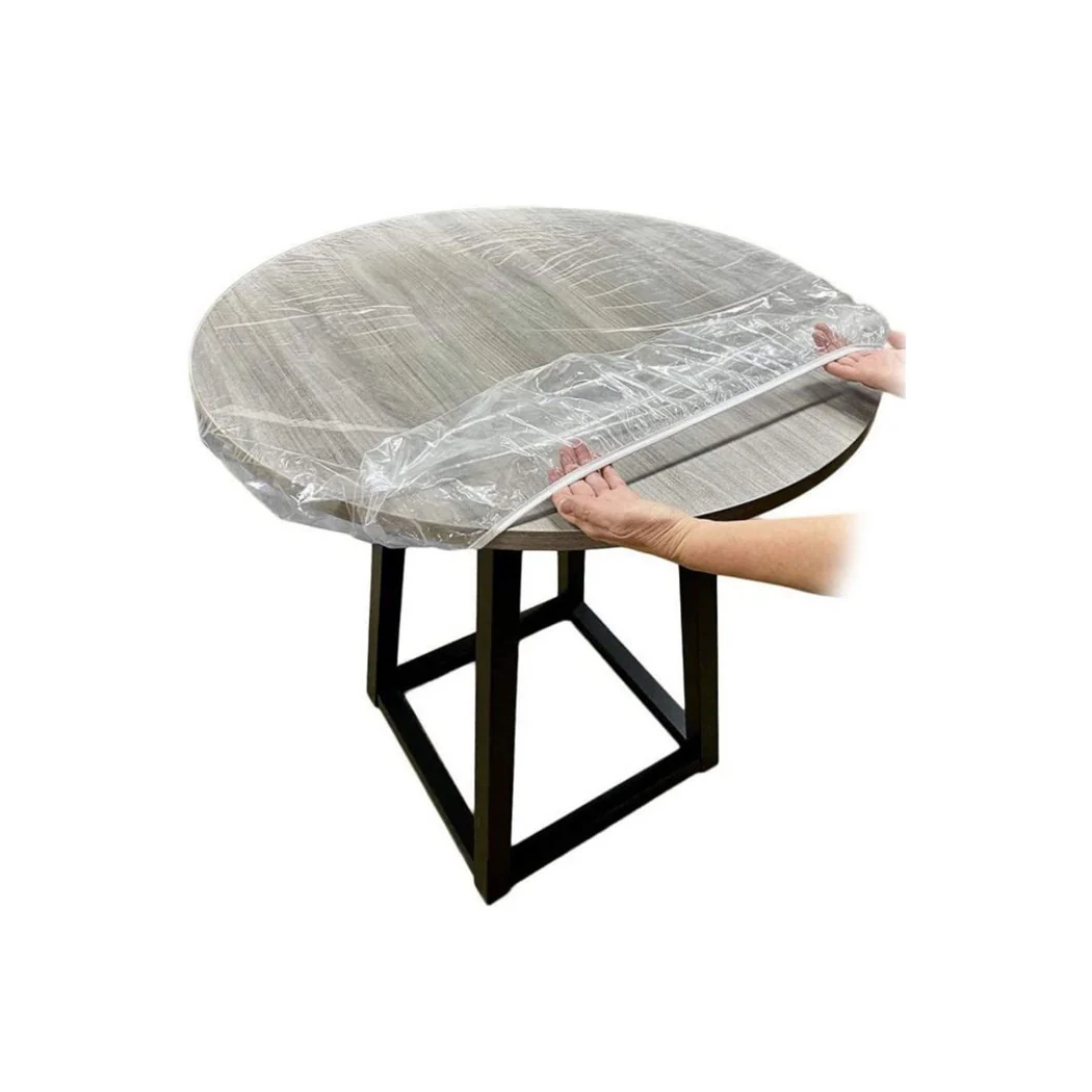 Kit 10pz Protection para el mantel desechable de papel transparente 1.40 x 2.00 metros