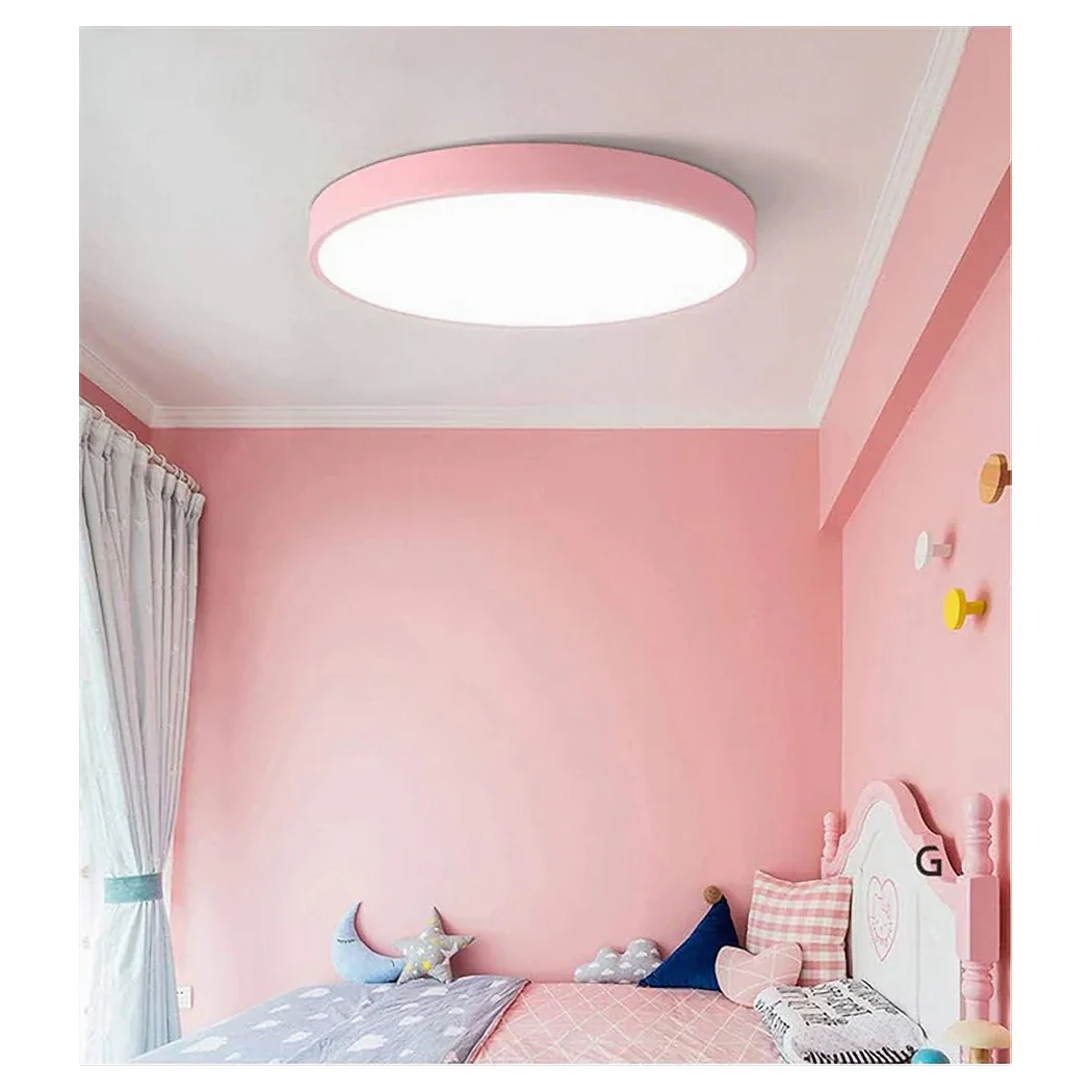 Luz de techo LED 70W Rotonda Lámpara Techo Pink Araña Luz natural 02621