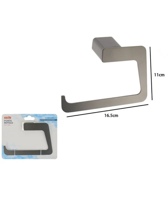 Gancho de doble cara para caja de ducha 3 ganchos Hoja de baño de albornoz negro 87772