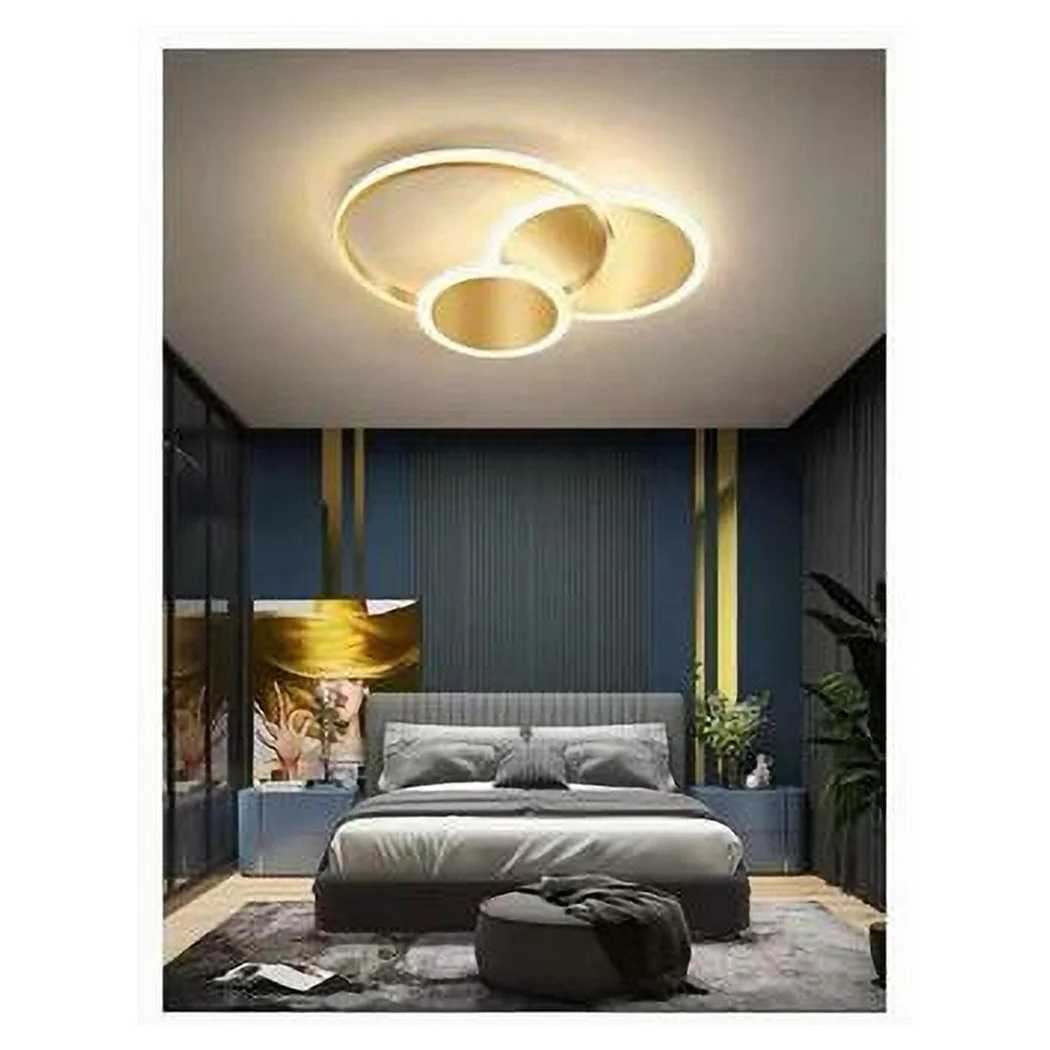 Círculo LED LED LED frío 38 W Leche de techo de oro moderno 50040