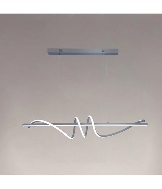 Moderna suspensión araña en forma de anillo de lámpara flotante de doble nube