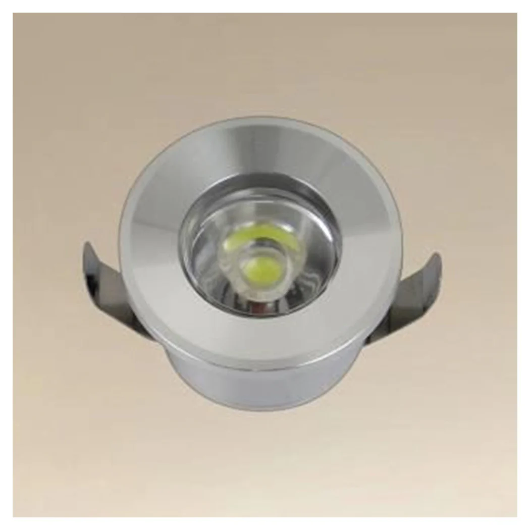 Spotlight 1W LED Techo empotrado IP20 Silver Mini Spot Light Light Marcadores 00267