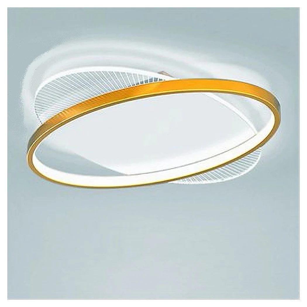 LED LED LED de techo de 28 vatios Redondo Moderno Lámpara de araña de oro Luz fría 71026