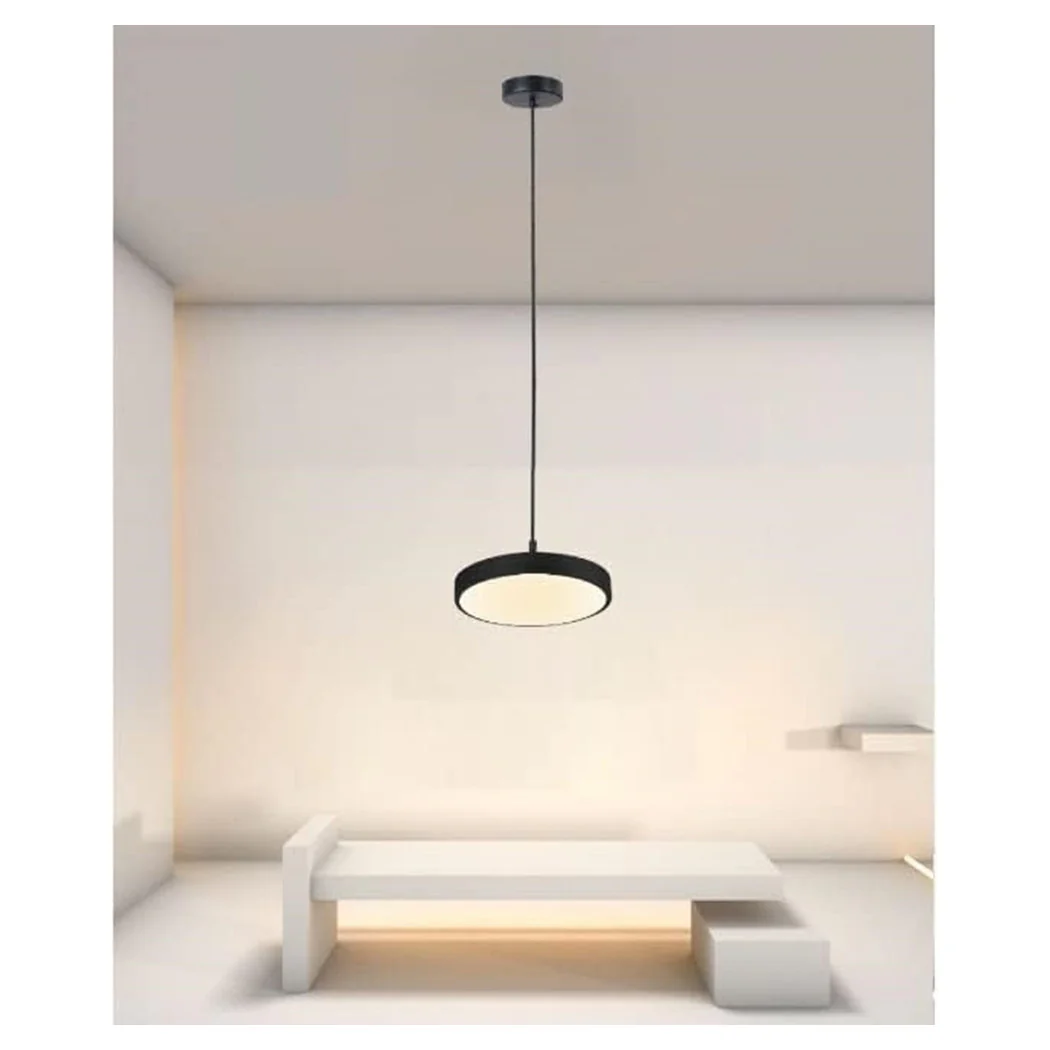 LED RESUMEN 40W NERO CERCHIO MINIMAL LUCE 4000K 32897