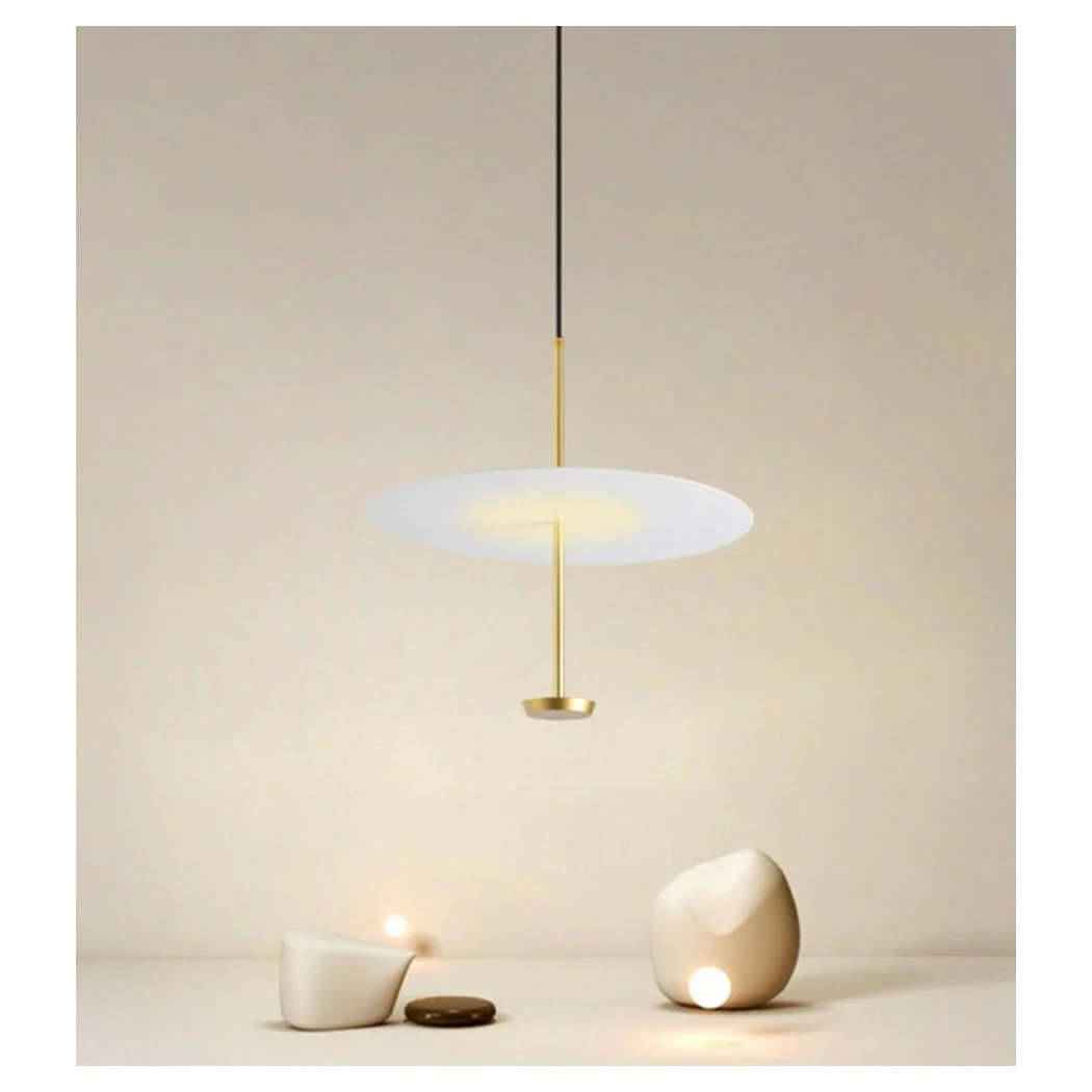 LUZ SUMMARY 6500K LED 18W DISCO PARALUM PIATTO BIANCO ORO TONDO 33207