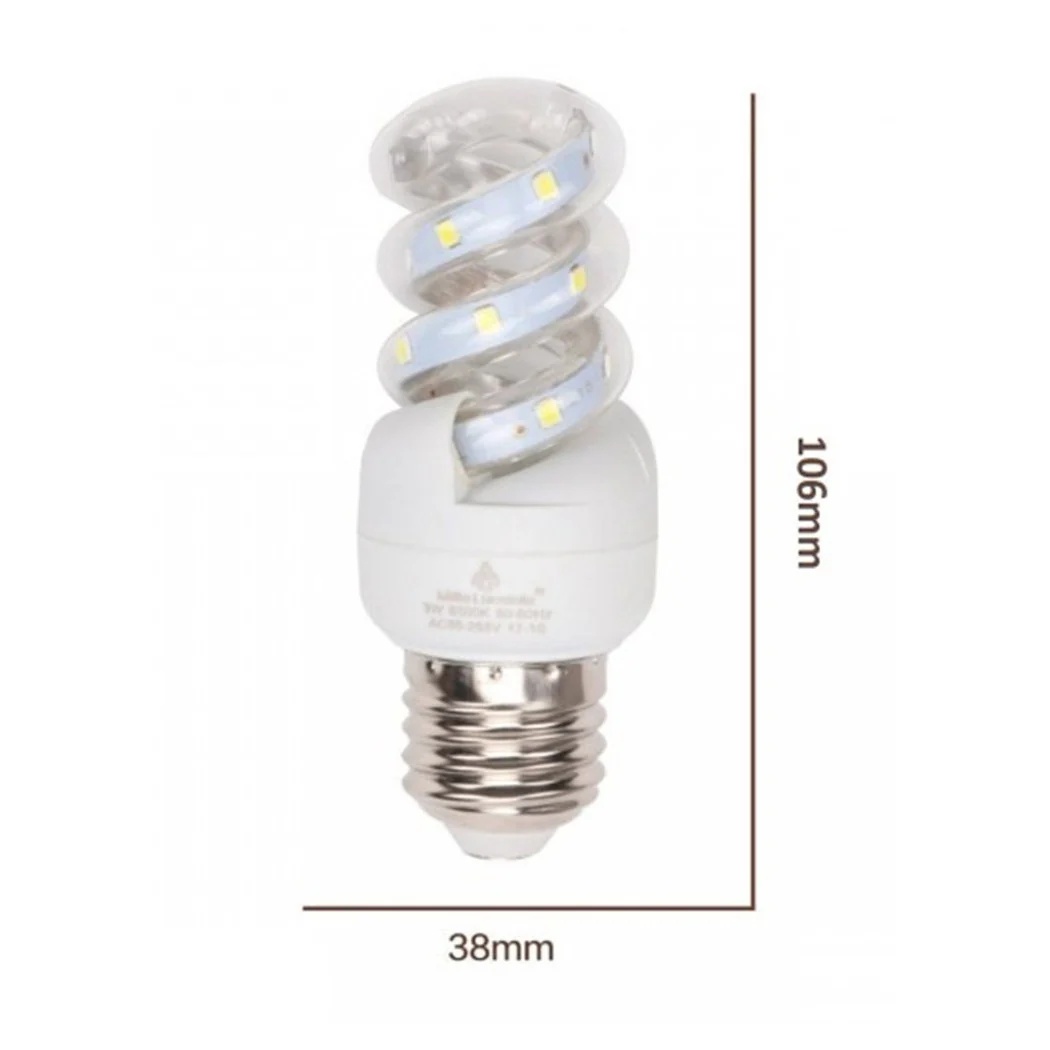 Bombilla LED E27 7W 665LM TORTIGLIONE VORTEX SPIRAL CALIENTE CALIENTE CALIENTE CALIENTE