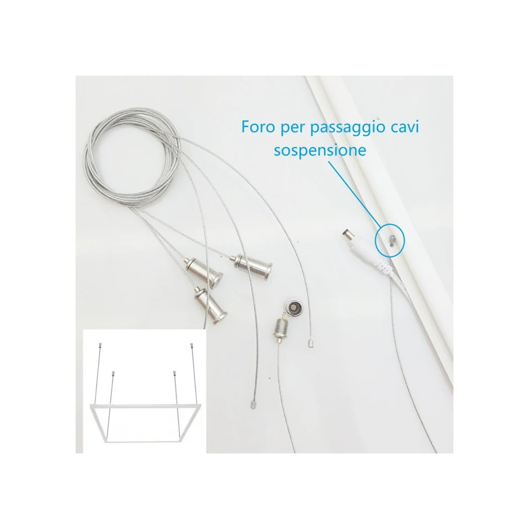 Marco de marco brillante del panel LED 60x60 cm 48W 5700lm lámpara de araña TOT