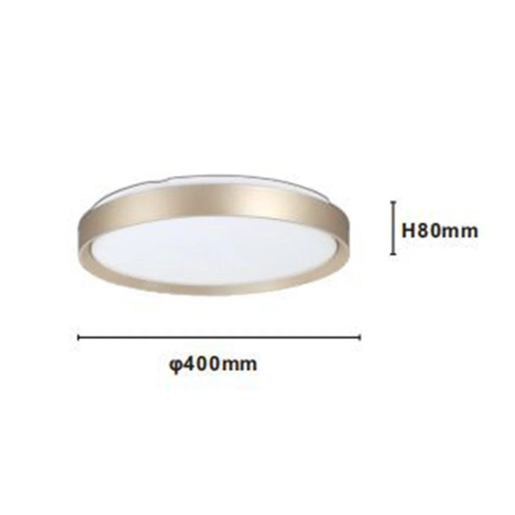 Techo Circular LED Techo LED 45W Anillo Blanco Oro Luz Frío 6500k 91454
