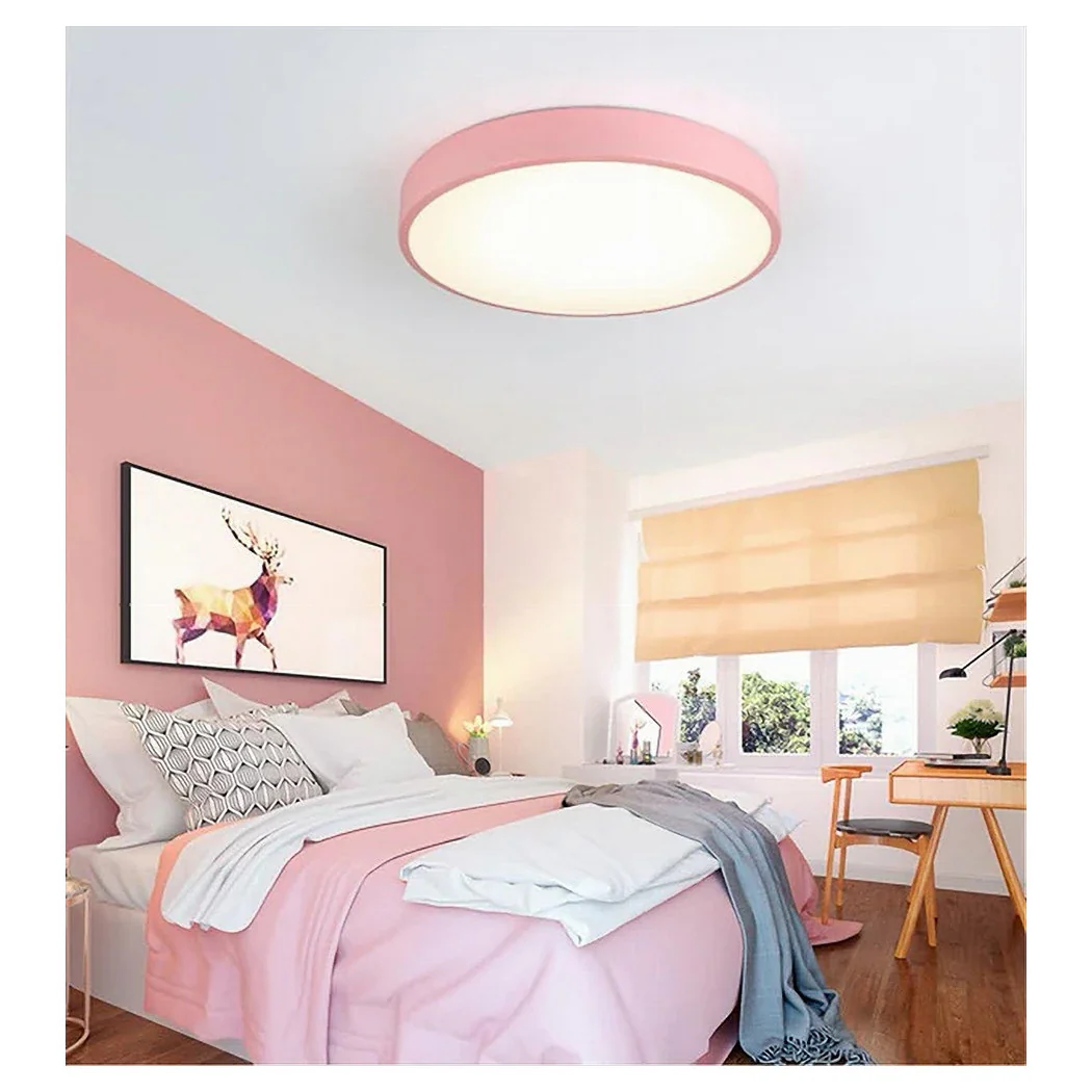 Luz de techo LED 70W Rotonda Lámpara Techo Pink Araña Luz natural 02621