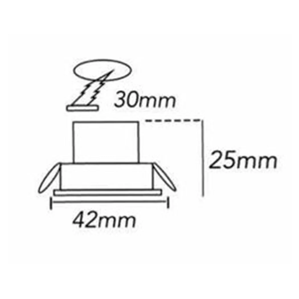 Foco Lámpara de techo Lámpara de techo Diamante Efecto de cristal 3W 5V LIGHT RGB LS16-RGB