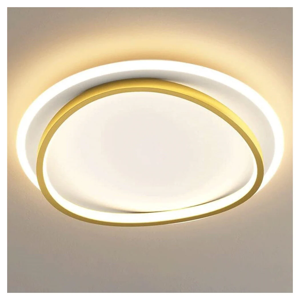 Luz de techo LED 36W Círculo de oro blanco Círculo moderno Techo redondo Luz natural 71493