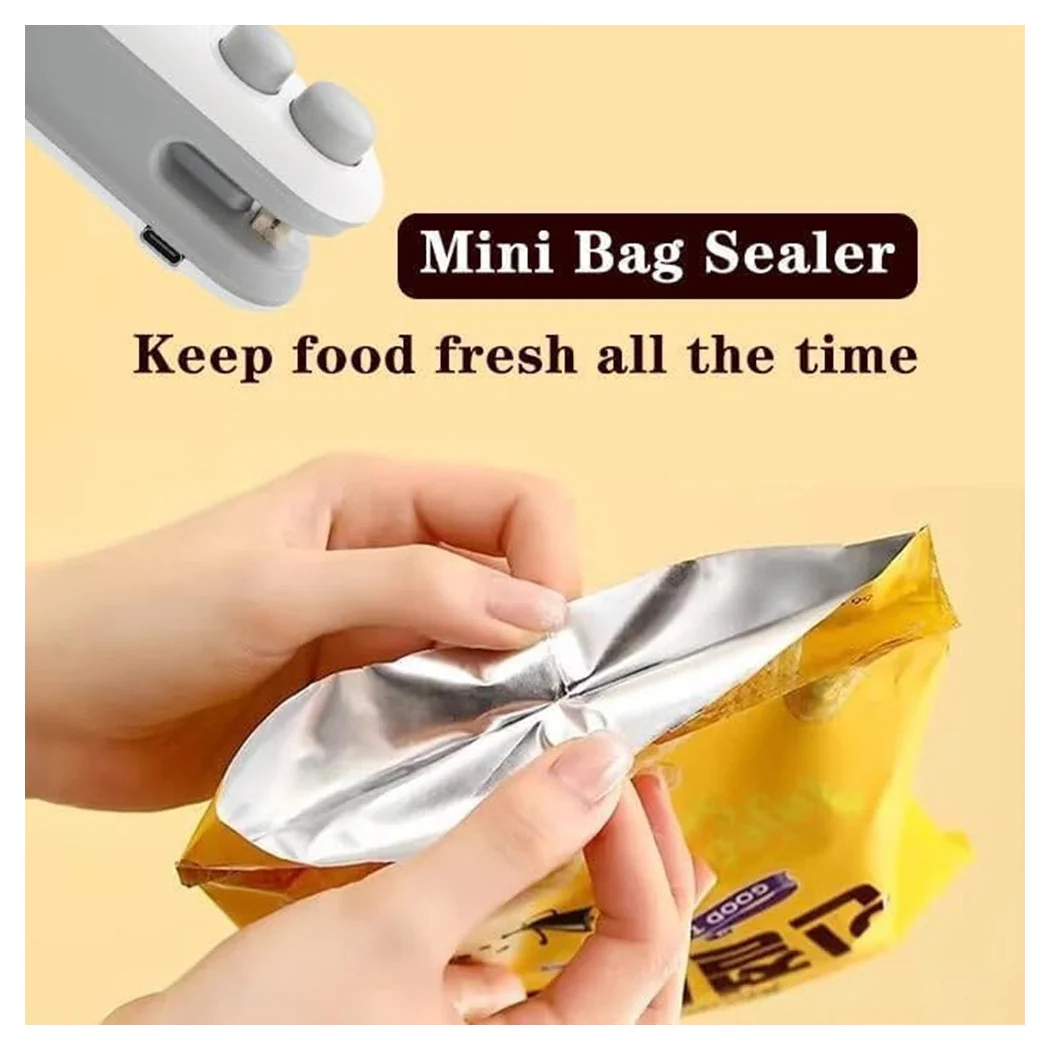 MINI SIGILLANTE 2 EN 1 USB RECARICAL PORTABLE A SIGILLARE SACCHETTI