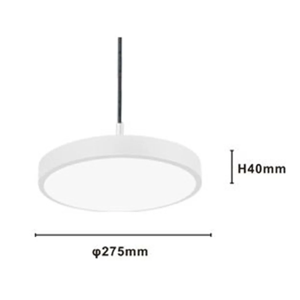 LED RESUMEN 40W WHITE CERCHIO MINIMAL LUCE 6500K 32880