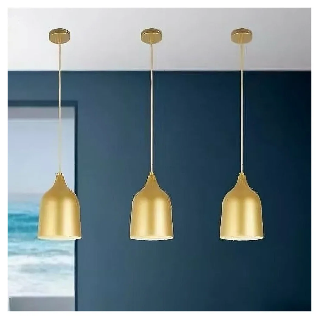 Colgante Chandelier E27 Hierro Contemporáneo Contemporáneo Pantalla Lámpara Blanca Bell 33306