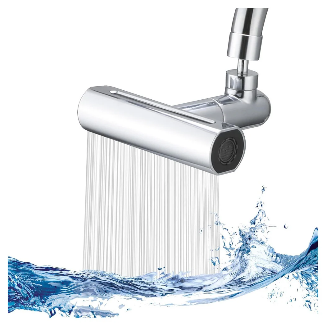 Aireador de grifo 4 en 1 Extensión de cascada de lavabo para cocina de plata de cocina