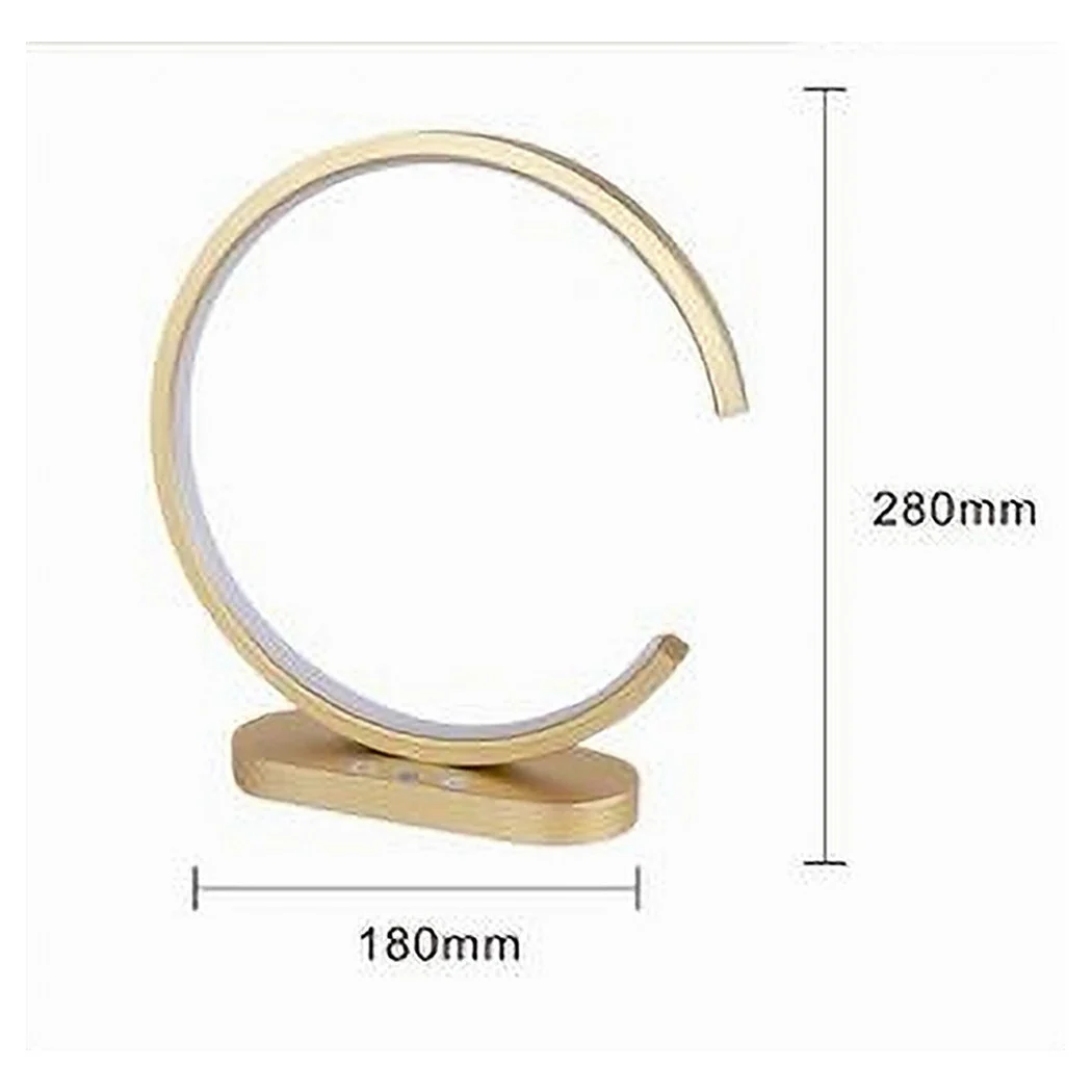 Lámpara de mesa LED 12 W Diseño Curve Gold Touch Escritorio de la cama IP20 32729