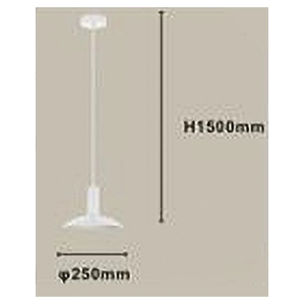 Lámpara de araña de suspensión moderna con lampana de hemisferio de hierro blanco E27 33788