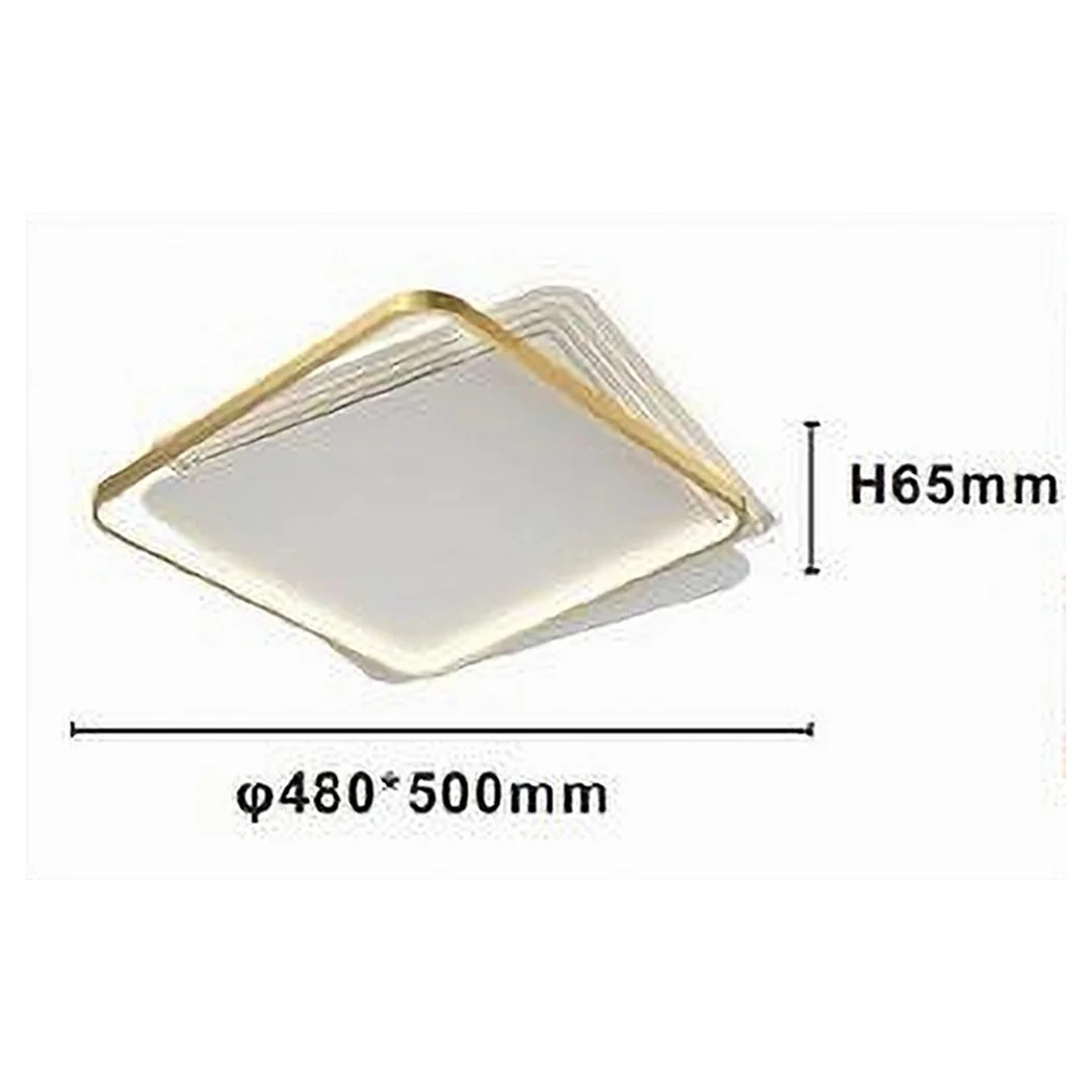 Luz de techo LED 35W Cuartaza cuadrada de techo Lámpara de techo moderna Luz de frío 70746