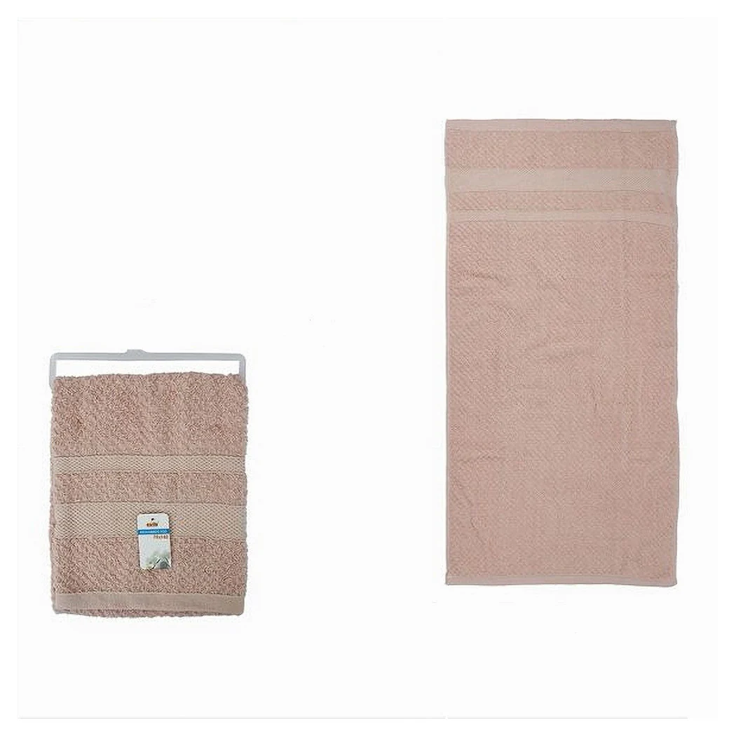 Toalla de baño Tela de algodón suave 70 x 140 cm 410 gr rosa 79489