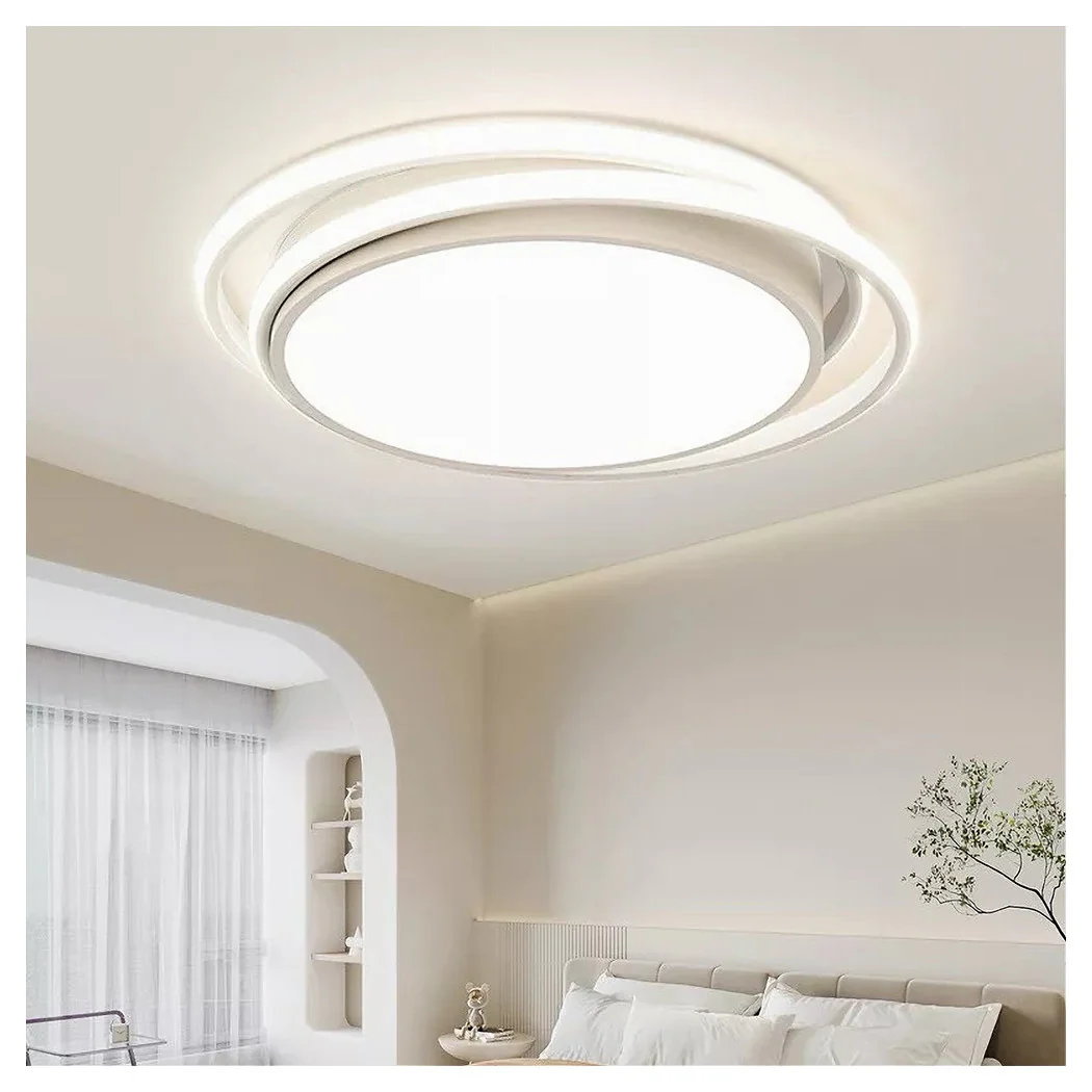 Círculo de techo de techo LED 60W Circular blanco moderno Luz natural 50156
