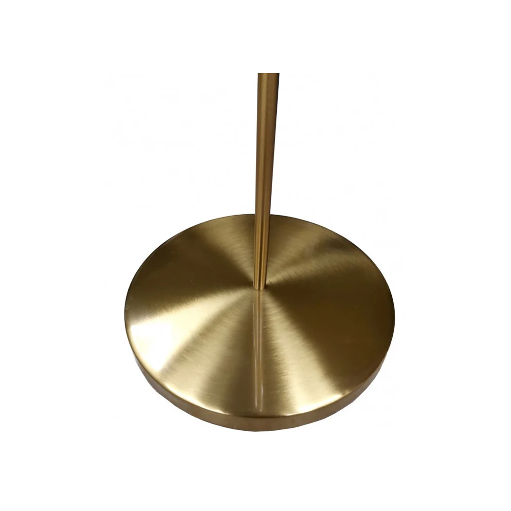 Lámpara de pie de oro con etiqueta de bola de cristal blanca E27 moderno diseño 33894