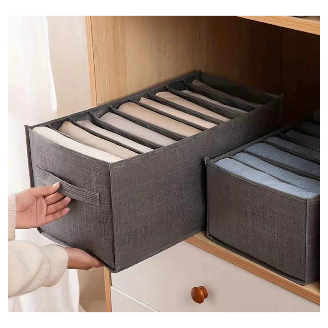 Organizador Guardar Gabinetes de visualización Plegable 9 compartimentos Contenedor 44x20x30cm 87404