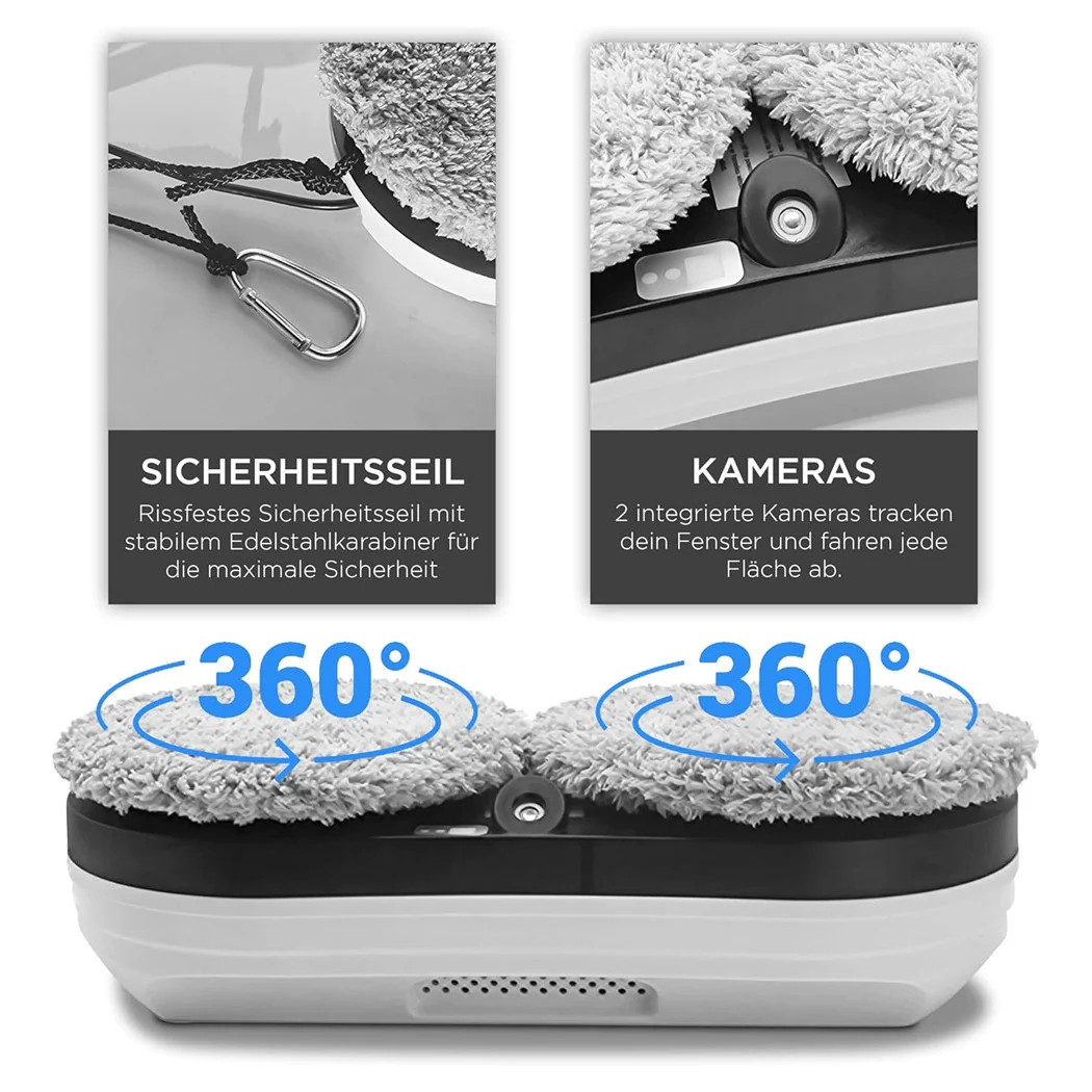 Ventana de limpieza de robots con agua pulverizada inteligente Bifaceae 5600PA Control de aplicaciones