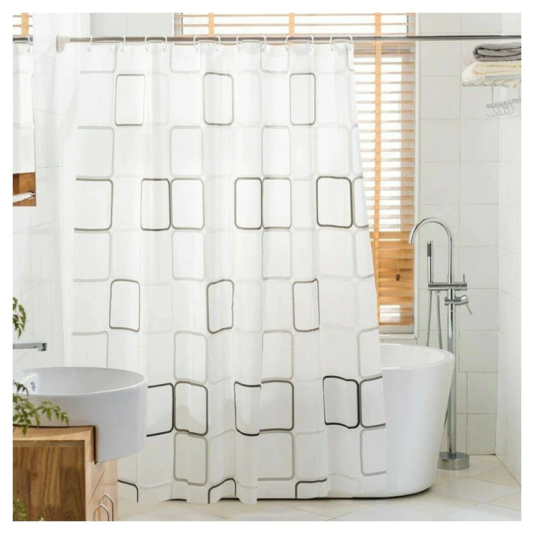 Barra telescópica de cortina de ducha de palillo 70-120cm de aluminio Piernas blancas 59796