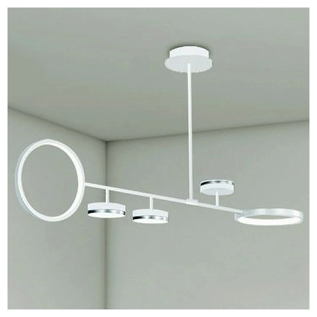 Lámpara de suspensión de 37W LED con 5 círculos Lámpara horizontal Luz blanca Luz natural 71330